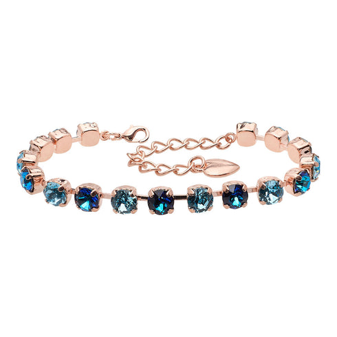 Aproce "Klasika III (Bermuda Blue / Aquamarine)" ar Swarovski™ kristāliem